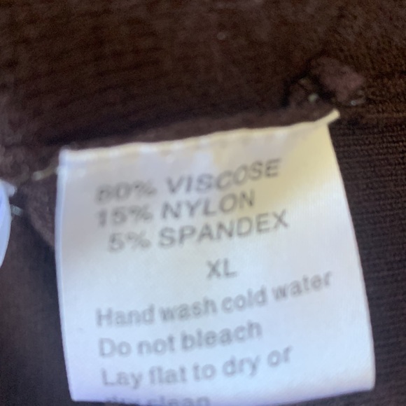 Belldini brown natural fur removable collar/cuffs leather trim zip cardigan EUC - Picture 8 of 11